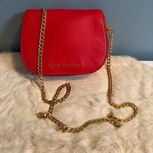 Marc Jacobs Lipstick Red Leather Crossbody Bag